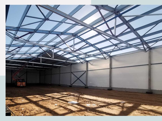 Строительство сенохранилищ в Алейске