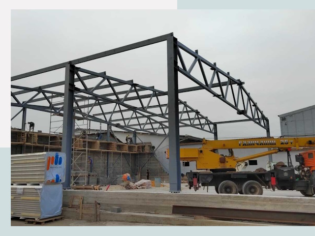 Строительство цехов в Алейске