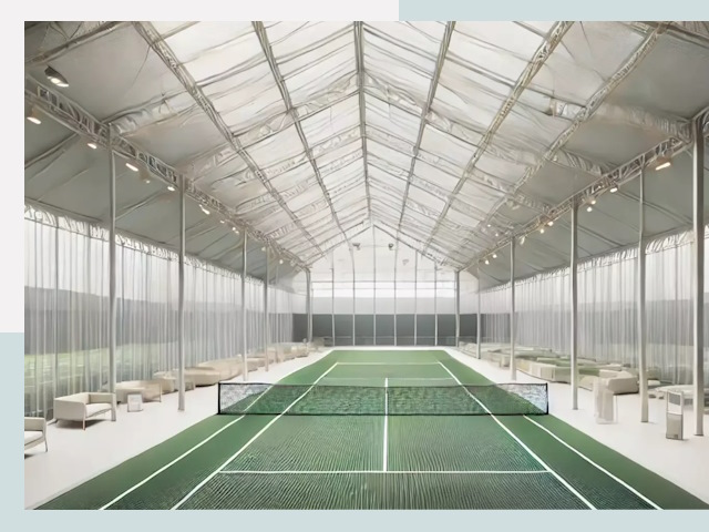 Строительство теннисных кортов в Алейске