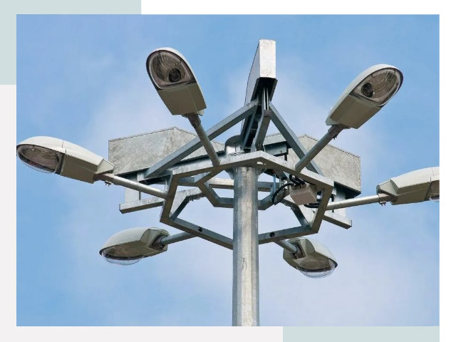 Монтаж осветительных мачт в Алейске