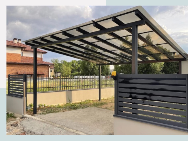 Металлические навесы в Алейск от 619 руб. за м²