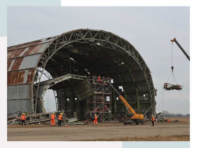 Демонтаж ангаров в Алейске